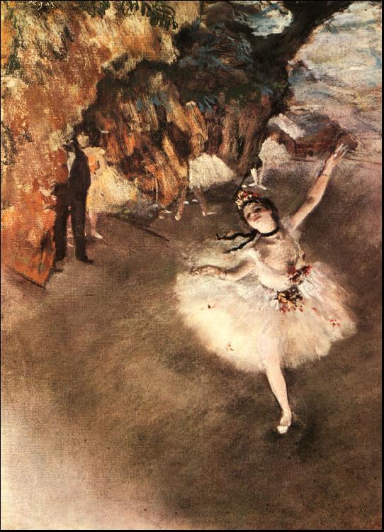 Edgar Degas The Star Dancer on Stage oil painting picture